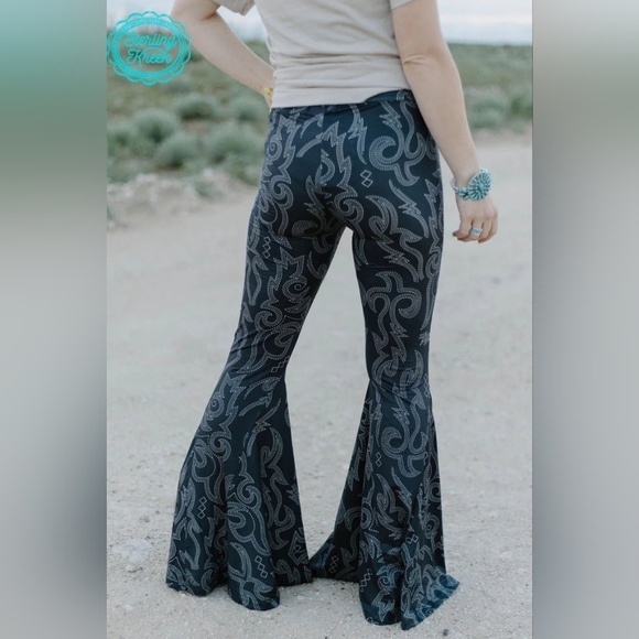 Sterling Kreek Large Western Bell Bottom Pants - Picture 2 of 7